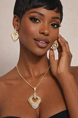 Earrings & Necklace no Ring £12.50