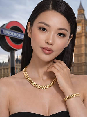 Necklace chokes & bracelet £21